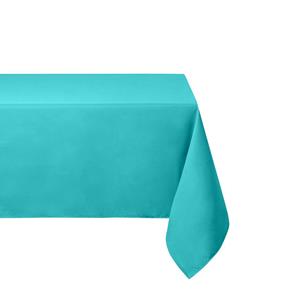 Stof Textiles Tafelkleed - 145 x 240 cm - turquoise blauw - Tafellaken -