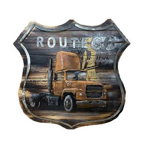Countrylifestyle Gave Special 3D Art Route 66 geel 405