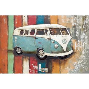 Countrylifestyle Gave Special 3D Art VW bus blauw