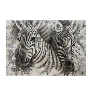 Countrylifestyle Mondiart schilderij Zebra’s