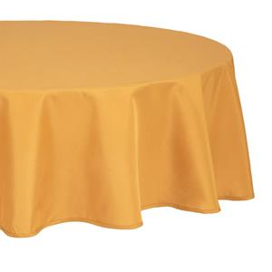 Atmosphera Tafelkleed rond - okergeel - D180 cm - Eettafel -