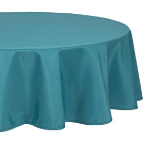 Atmosphera Tafelkleed rond - petrol blauw - D180 cm - Eettafel -