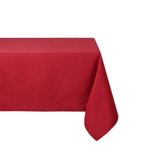 Stof Textiles Tafelkleed - 145 x 240 cm - diep rood - Tafellaken -