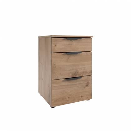 Woonexpress Nachtkastje Elda - Hout - Eiken - MDF - 41x61x41cm (BxHxD)
