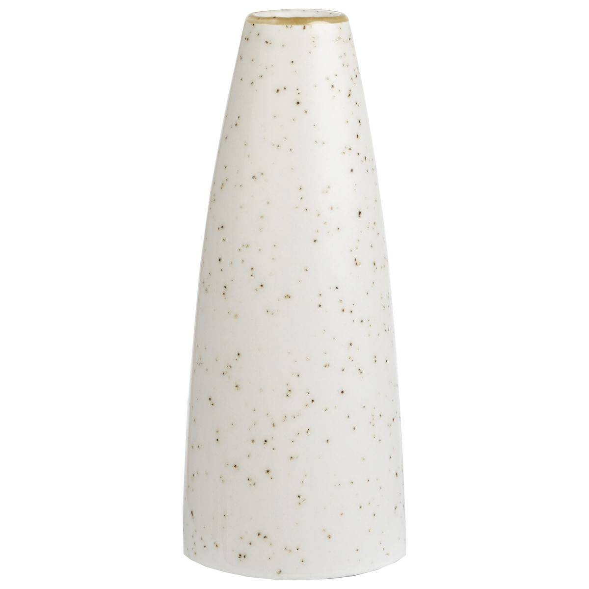 Churchill Vaas Stonecast Barley White; 12.5 cm (H); wit/bruin; rond; 6 stuk / verpakking