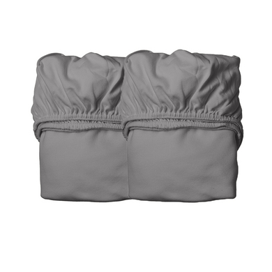 LEANDER Hoeslaken voor juniorbed 2-pack cool grey