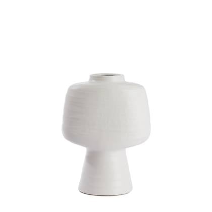 Light & Living Light&living Vaas deco 29,5x18x38,5 cm GANDORO keramiek mat crème