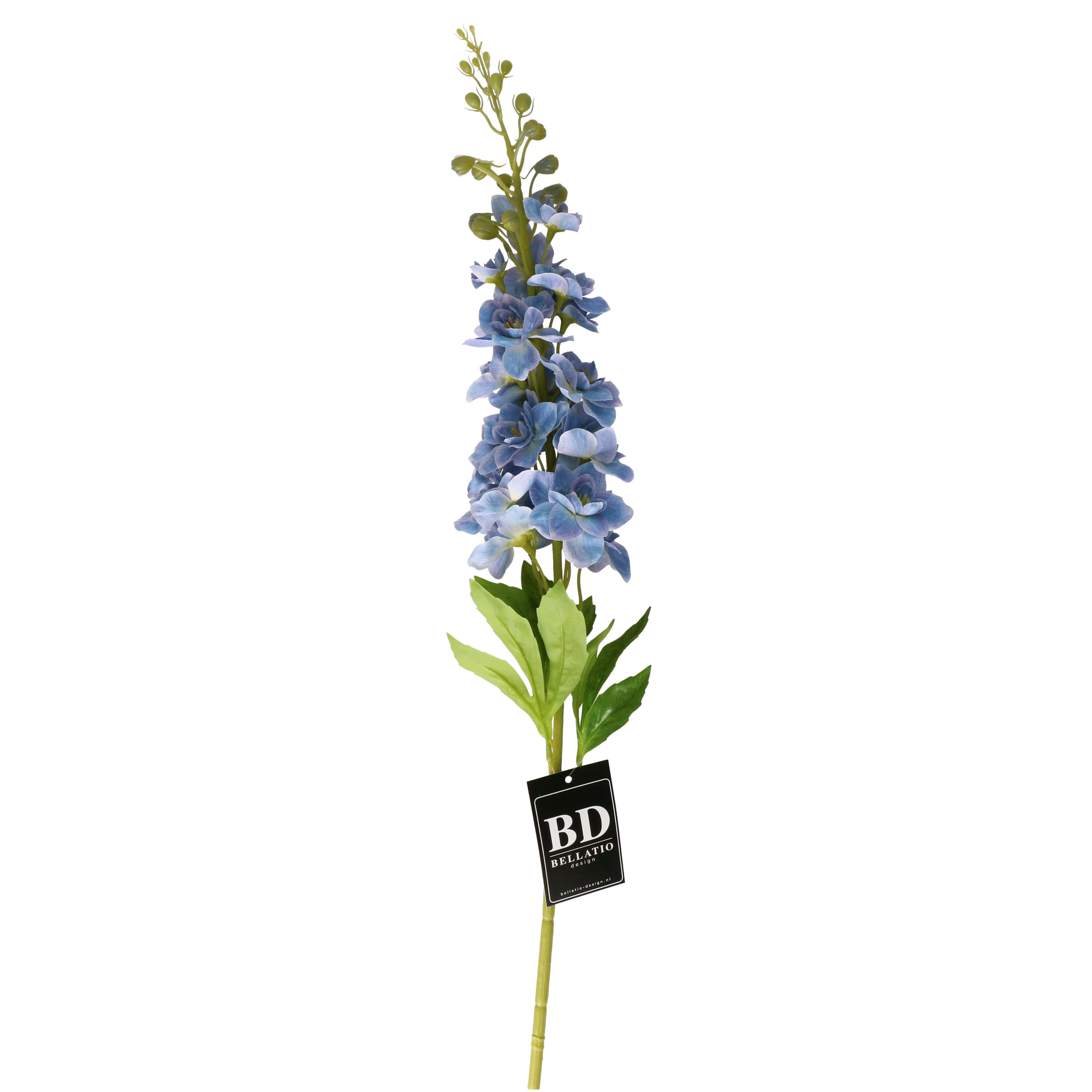 Bellatio Design Kunstbloem Ridderspoor/delphinium Roland - 87 cm - blauw - kunst zijdebloemen -