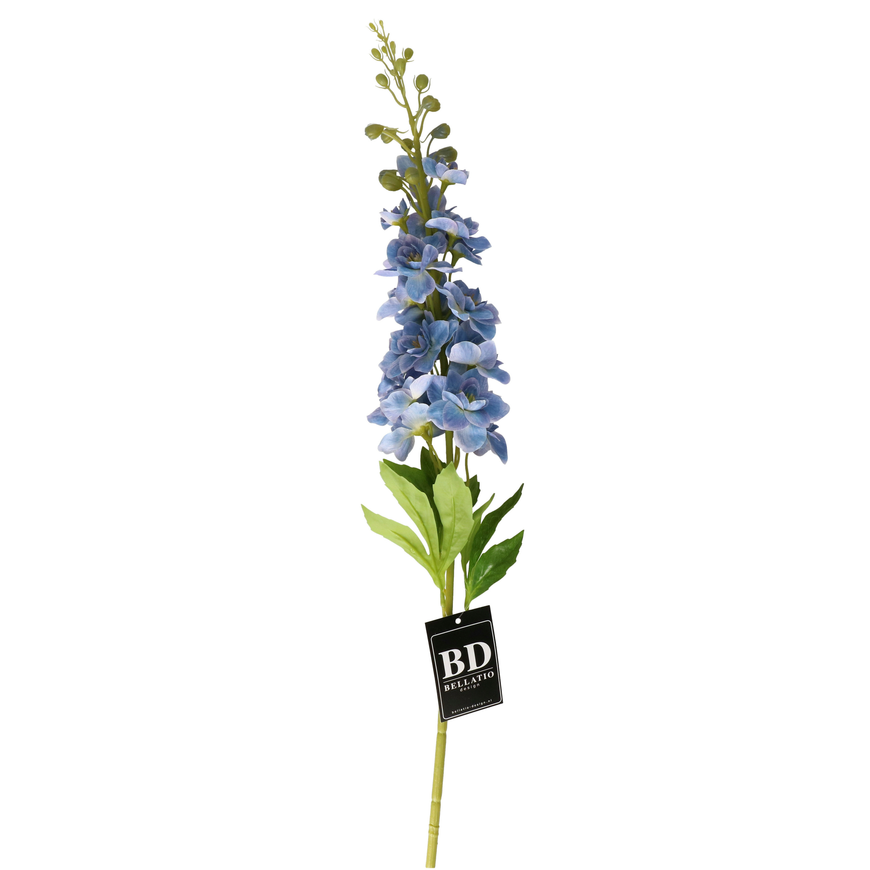 Bellatio Design Kunstbloem Ridderspoor/delphinium Roland - 87 cm - paars - kunst zijdebloemen -