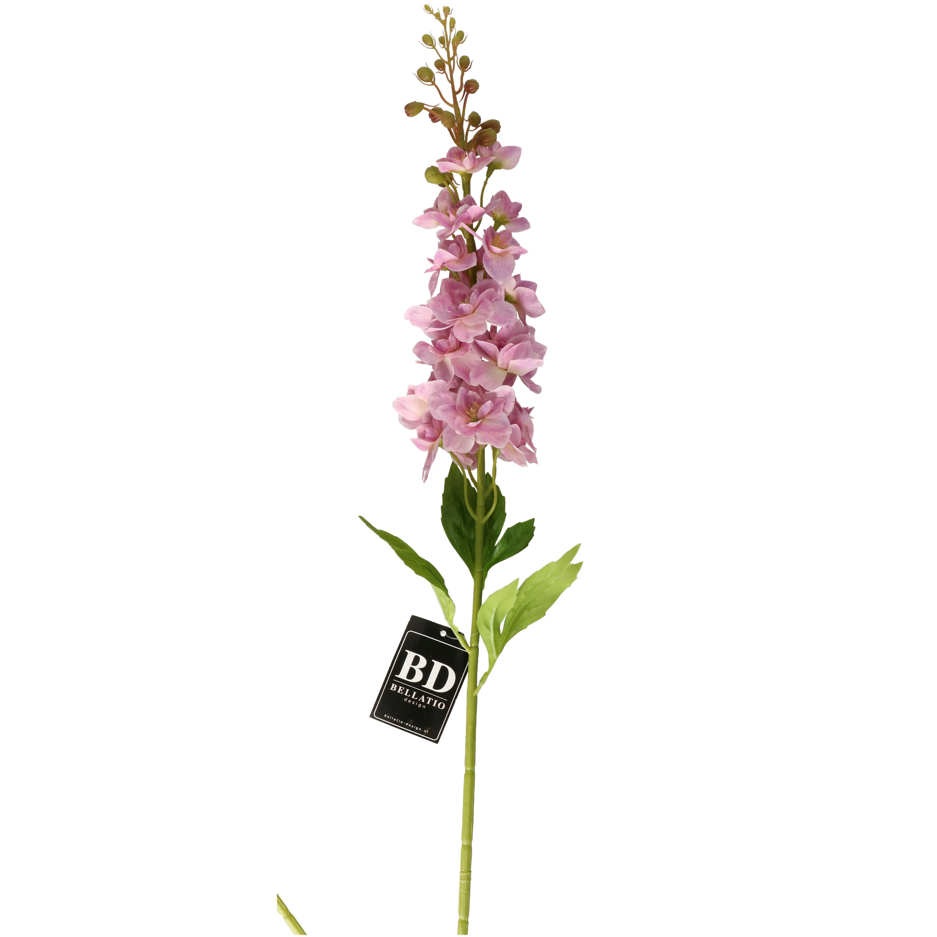 Bellatio Design Kunstbloem Ridderspoor/delphinium Roland - 87 cm - roze - kunst zijdebloemen -