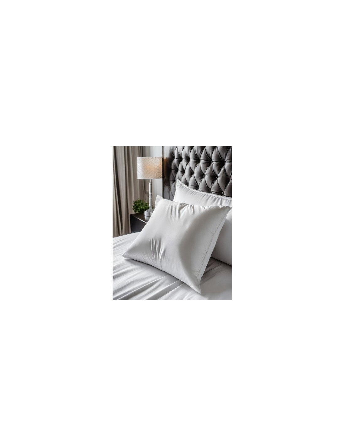 InSilk Zijden Kussensloop  Collection, Kleur Gebroken wit, Afmeting 50 x 70 cm
