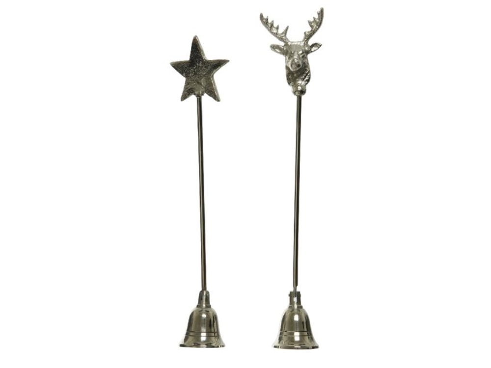 Decoris Kaarsendover Aluminium 5,5x26x4,5cm Zilver