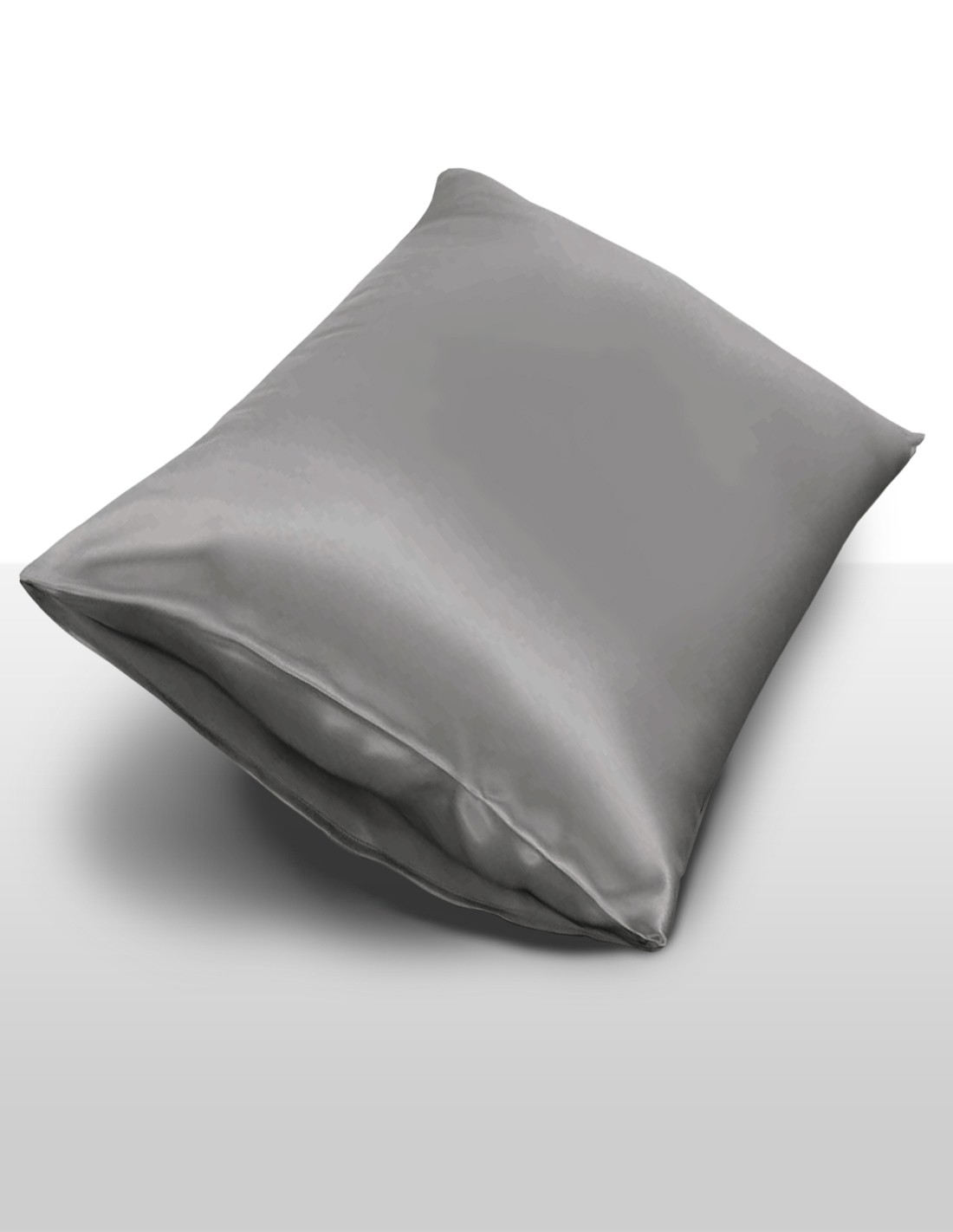 InSilk Zijden Kussensloop  Collection, Kleur Antraciet, Afmeting 50 x 70 cm
