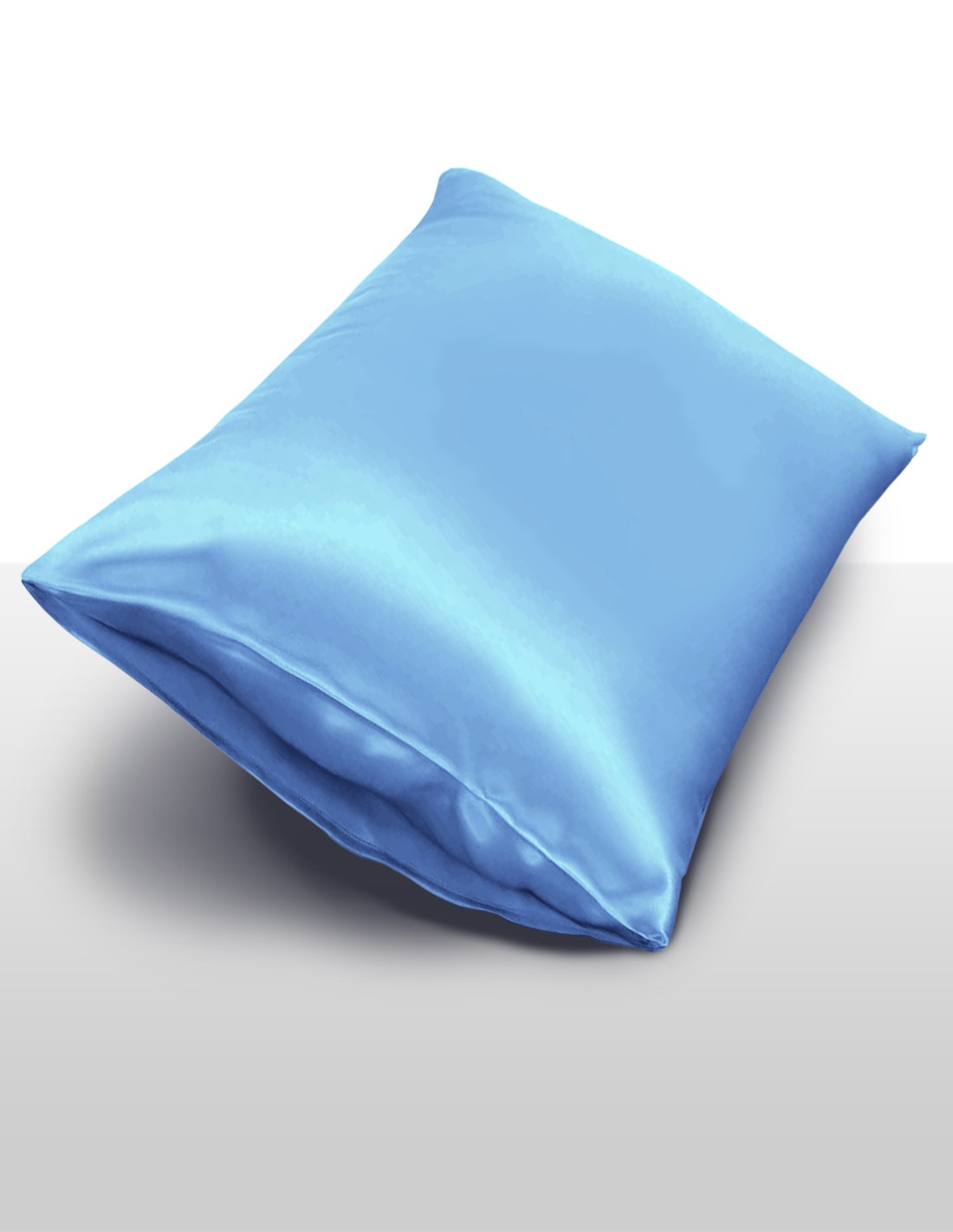 InSilk Zijden Kussensloop  Collection, Kleur Lichtblauw, Afmeting 50 x 70 cm