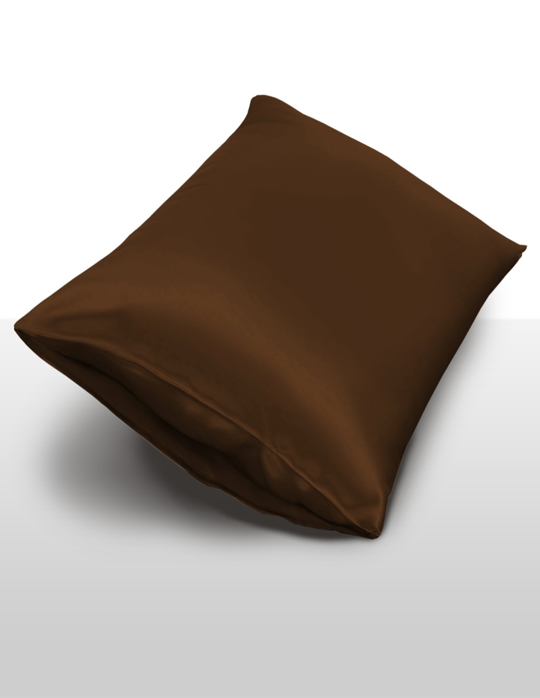InSilk Zijden Kussensloop  Collection, Kleur Donkerbruin, Afmeting 50 x 70 cm