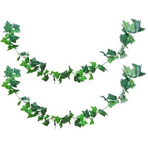 Chaks Klimop kunstplant slinger - 2x - 220 cm - groen -