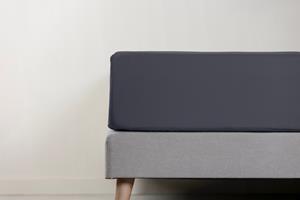 Emma Topper Cover Cotton 090x200 Dark grey