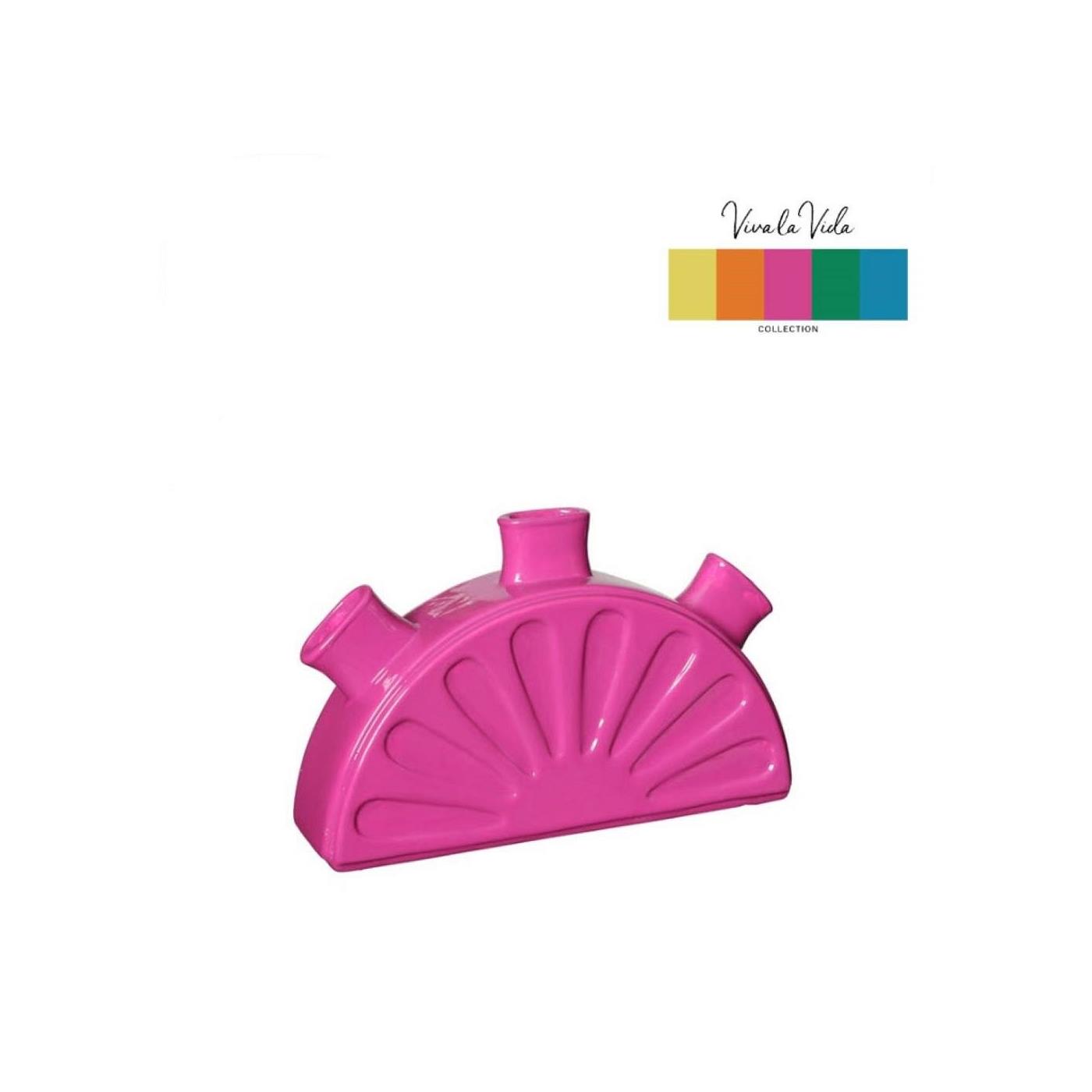Ideas 4 Seasons Limon Vaas 18,5x5xH11,5cm Fuchsia