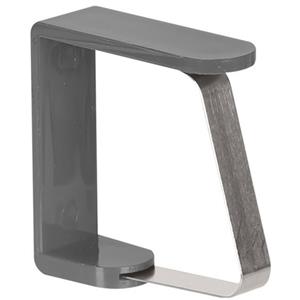 Urban Living tafelkleedklemmen - 4x stuks - grijs - kunststof/metaal -