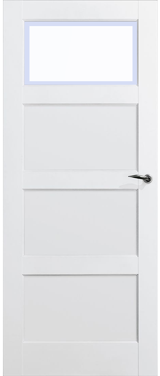 Skantrae Binnendeuren SKS 235 C1 Satinato facet glas | Stijlvolle binnendeur | Deurengigant.nl