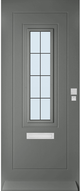 Skantrae Voordeuren SKN 653 Iso glas in lood X | Massief hardhout | Deurengigant.nl