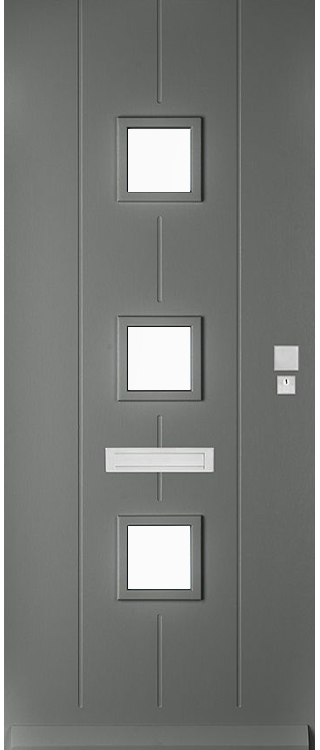 Skantrae Voordeuren SKN 662 Iso satinato glas | Massief hardhout | Deurengigant.nl