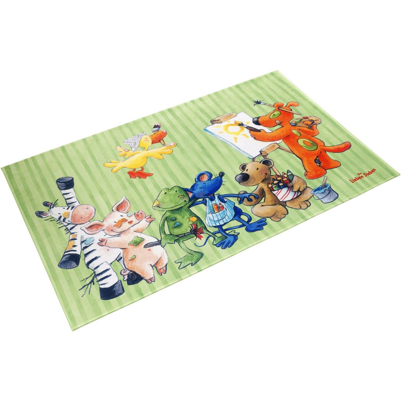 Die Lieben Sieben Kindervloerkleed LS-210 Stof print, zachte microvezel, kinderkamer