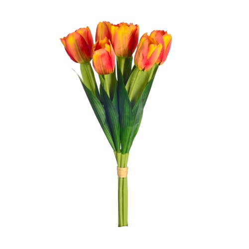 Decoflorall Tulpenbundel Oranje 7 bloemen Kunst tulpen