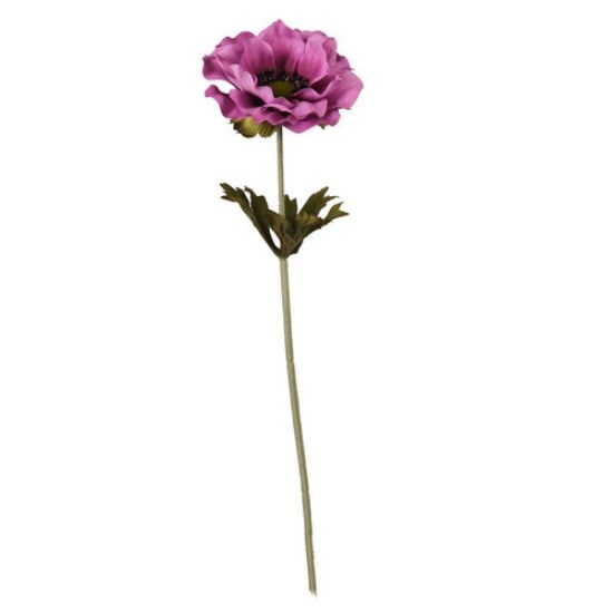 Decoflorall Anemoon Plum 37 cm / st – Zijdebloem zijdebloem