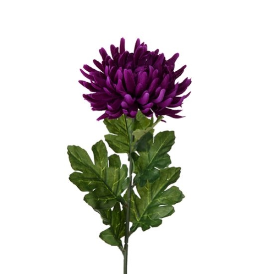 Decoflorall Chrysant Single Large Chrysanthemum Purple / st – Zijdebloem zijdebloem bloomon