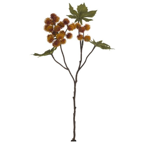 Decoflorall Ricinus Castor Oil Spray Dry Colour Orange 43 cm / st – Zijdebloem Zijdebloem