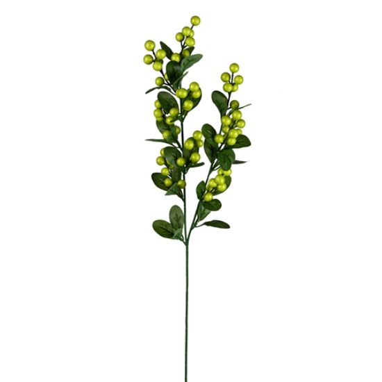 Decoflorall Bessentak 70 cm Berry Spray Green / st – Kunst Bessentak Kunst Bessentak Berry 