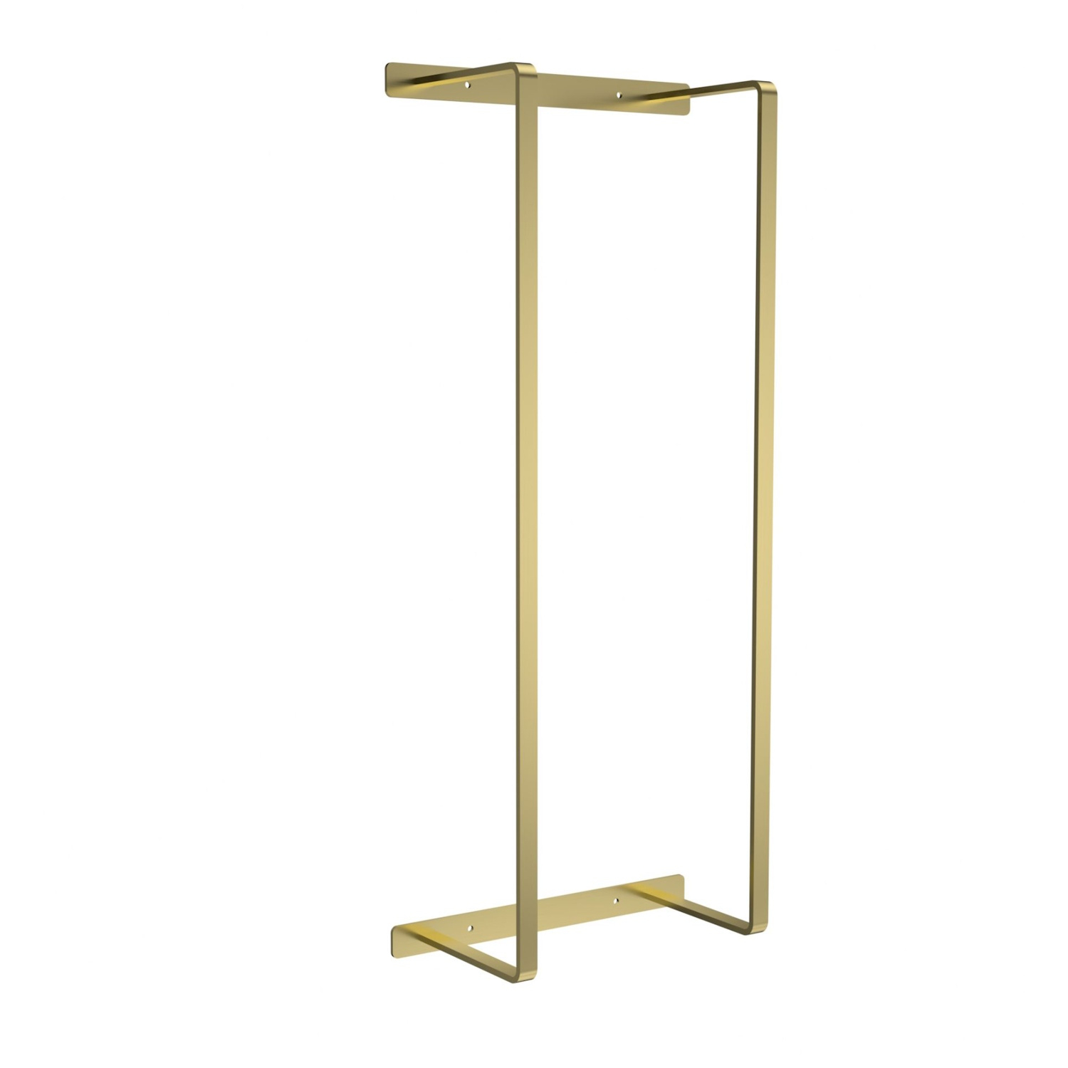 Boss & Wessing Handdoekrek BWS Jack Verticaal 67x28x14 cm Geborsteld Goud