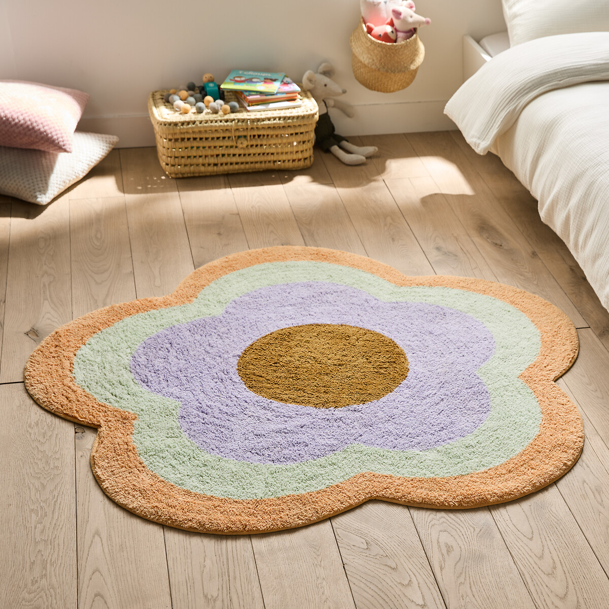LA REDOUTE INTERIEURS Kinder vloerkleed in recycled katoen, Floria