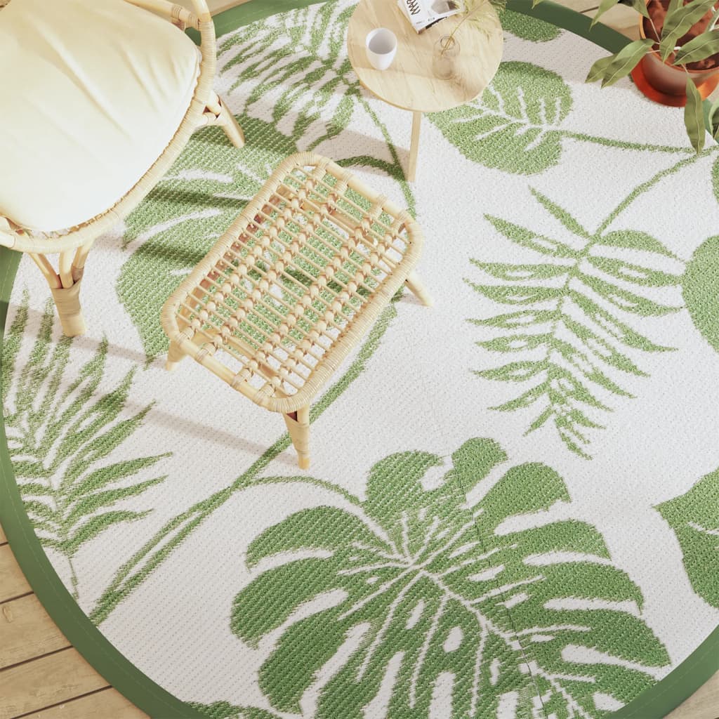 VidaXL Buitenkleed ARAKIL Ø 200 cm polypropeen groen