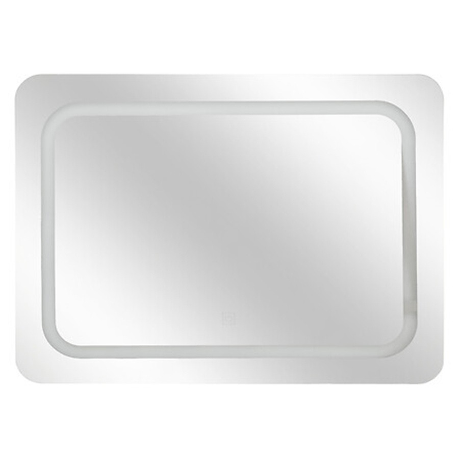 5five Badkamer wandspiegel LED - Op batterijen - zilver - 65 x 49 cm - rechthoek -