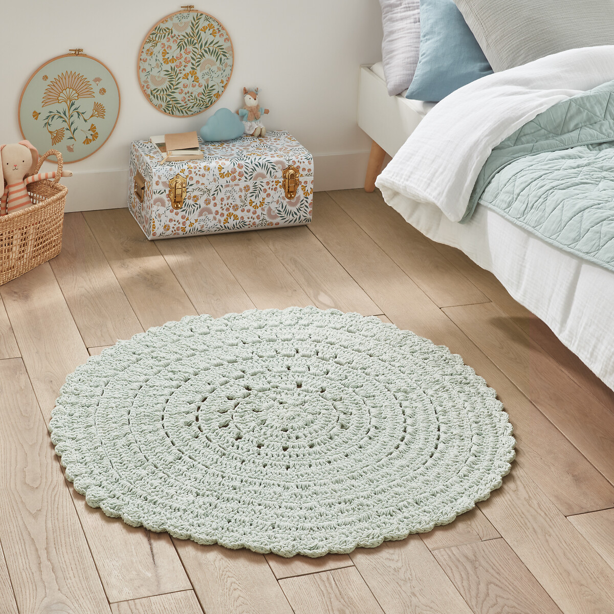 LA REDOUTE INTERIEURS Rond vloerkleed in haakwerk, Wiku