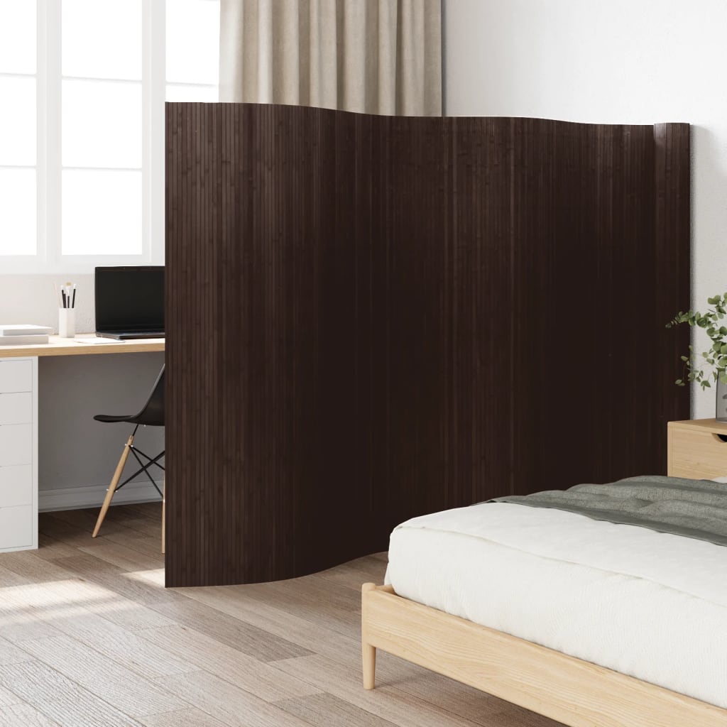 VidaXL Kamerscherm 165x800 cm bamboe donkerbruin