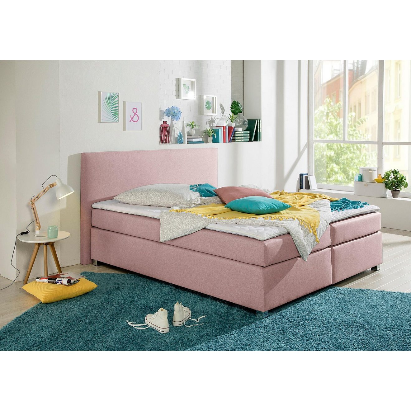 INOSIGN Boxspring Eliana incl. topmatras, in 4 breedten, 3 matrassoorten en 2 hardheden