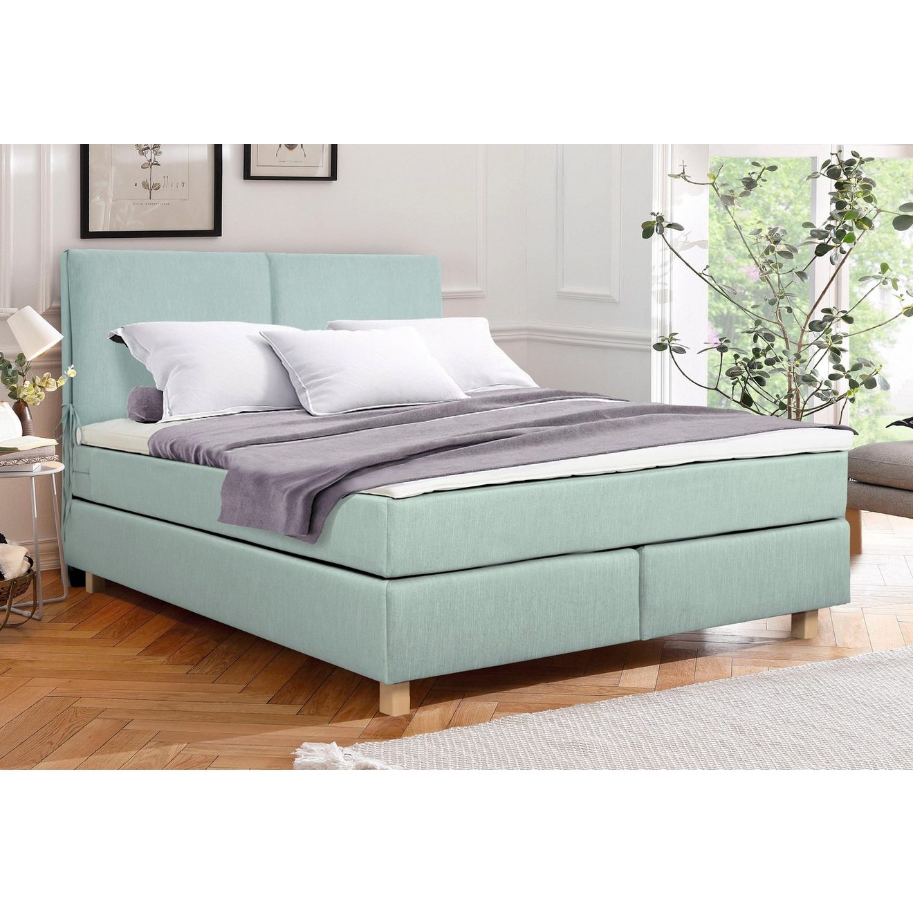 Home affaire Boxspring Nele incl. topmatras in eenvoudig design
