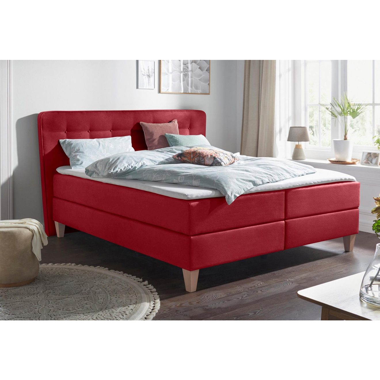 Home affaire Boxspring Ascola incl. topmatras, 5 breedten, 3 uitvoeringen, 2 hardheden