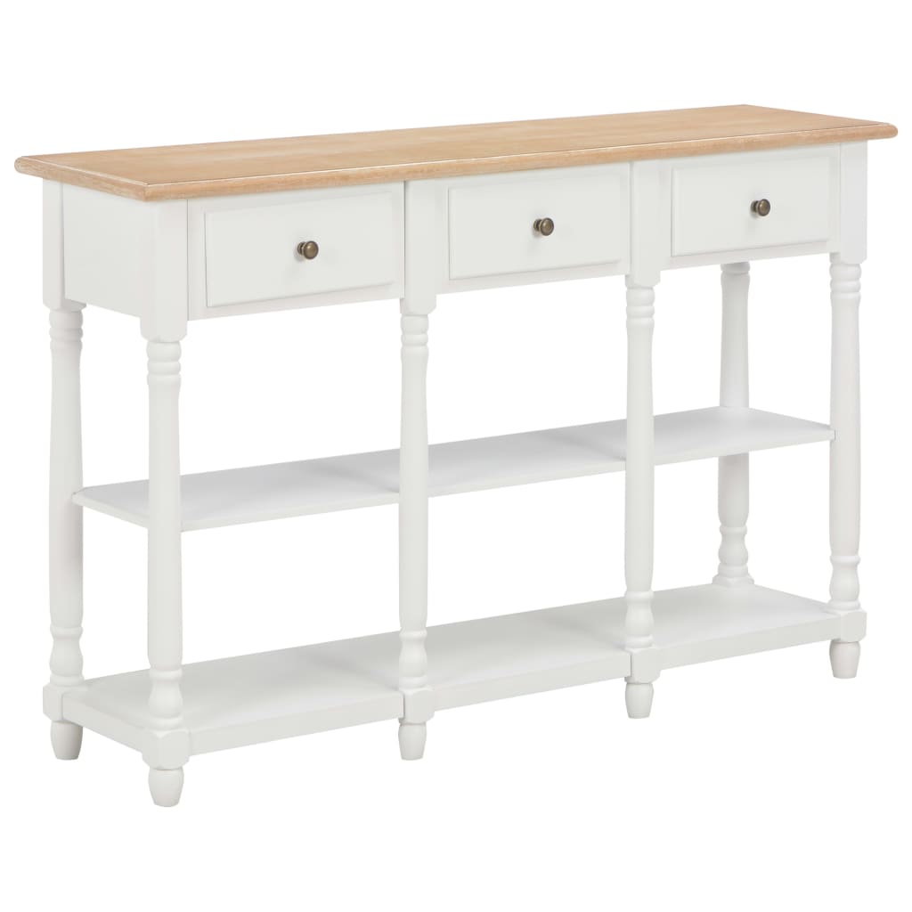 VidaXL Wandtafel 120x30x76 cm MDF wit