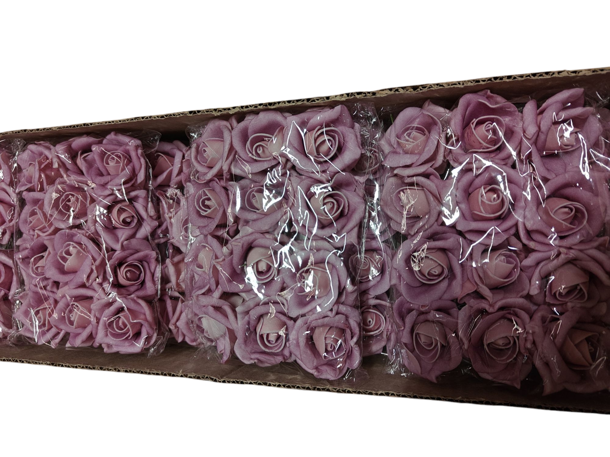 Decoflorall Foamroos 6 cm – 12 stuks – Oudroze – Prachtige kleur Prachtige kleur