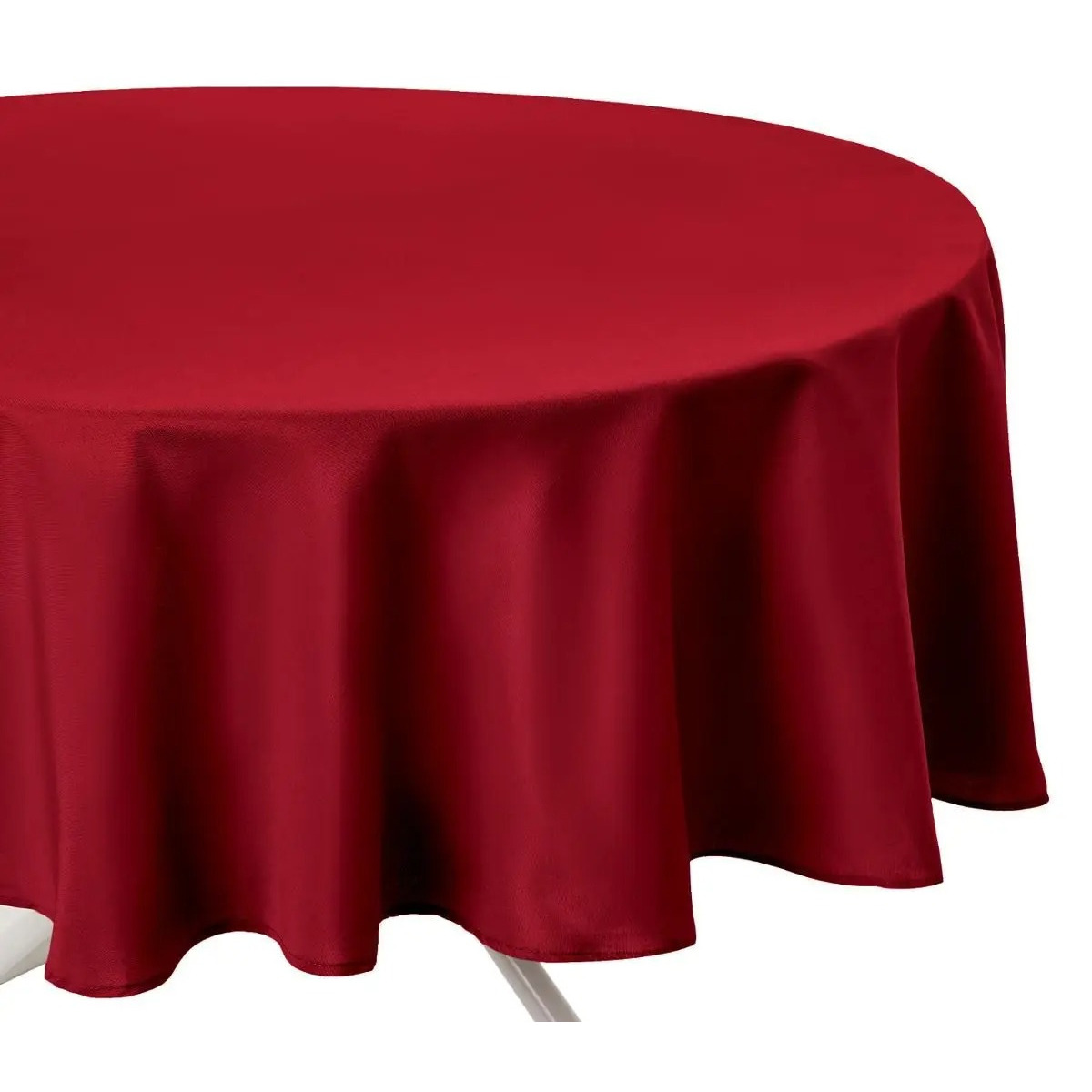 Atmosphera Tafelkleed rond - rood - D180 cm - Eettafel tafellaken -