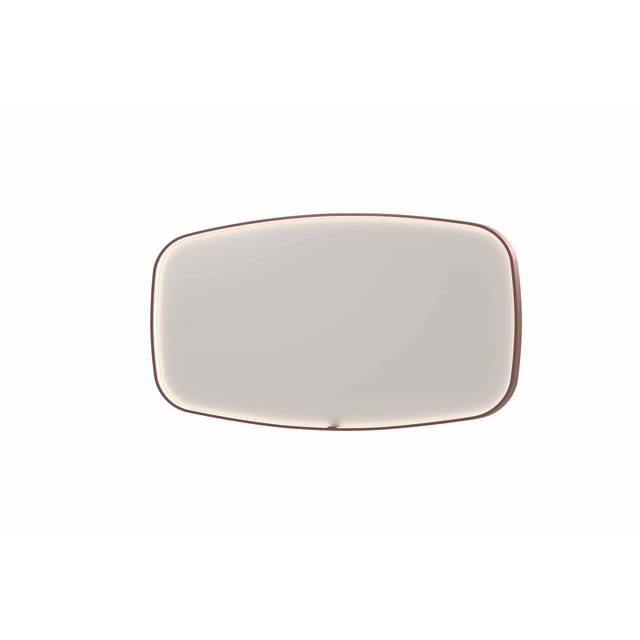 Ink SP31 spiegel - 160x4x80cm contour in stalen kader incl dir LED - verwarming - color changing - dimbaar en schakelaar - geborsteld koper 8409884