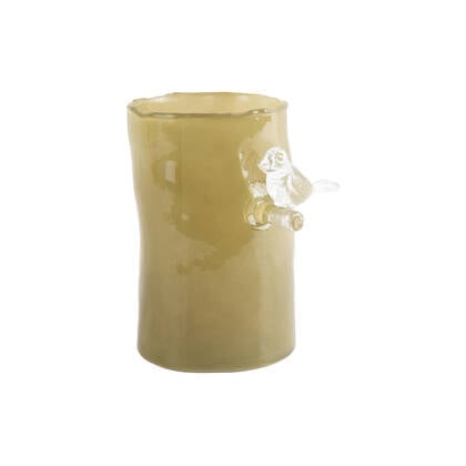 Present time  Vase Bird On Branch Small