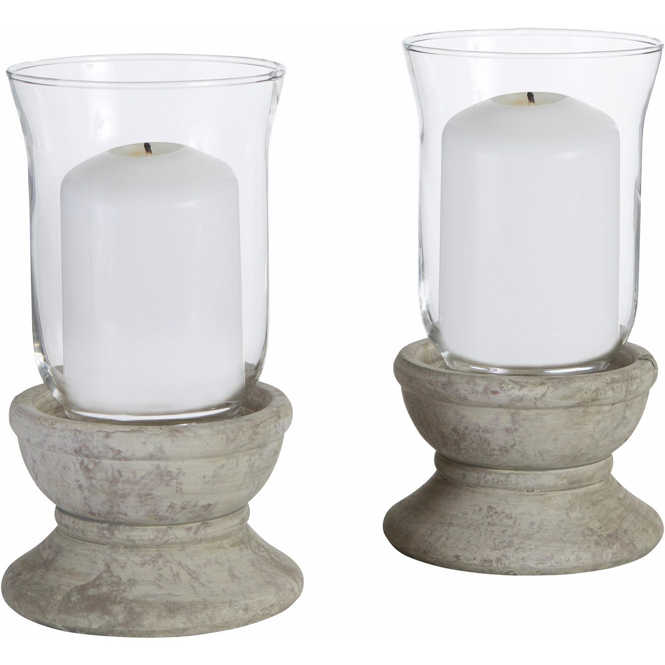 Home affaire Windlicht Antiek-windlicht (set, 2 stuks)