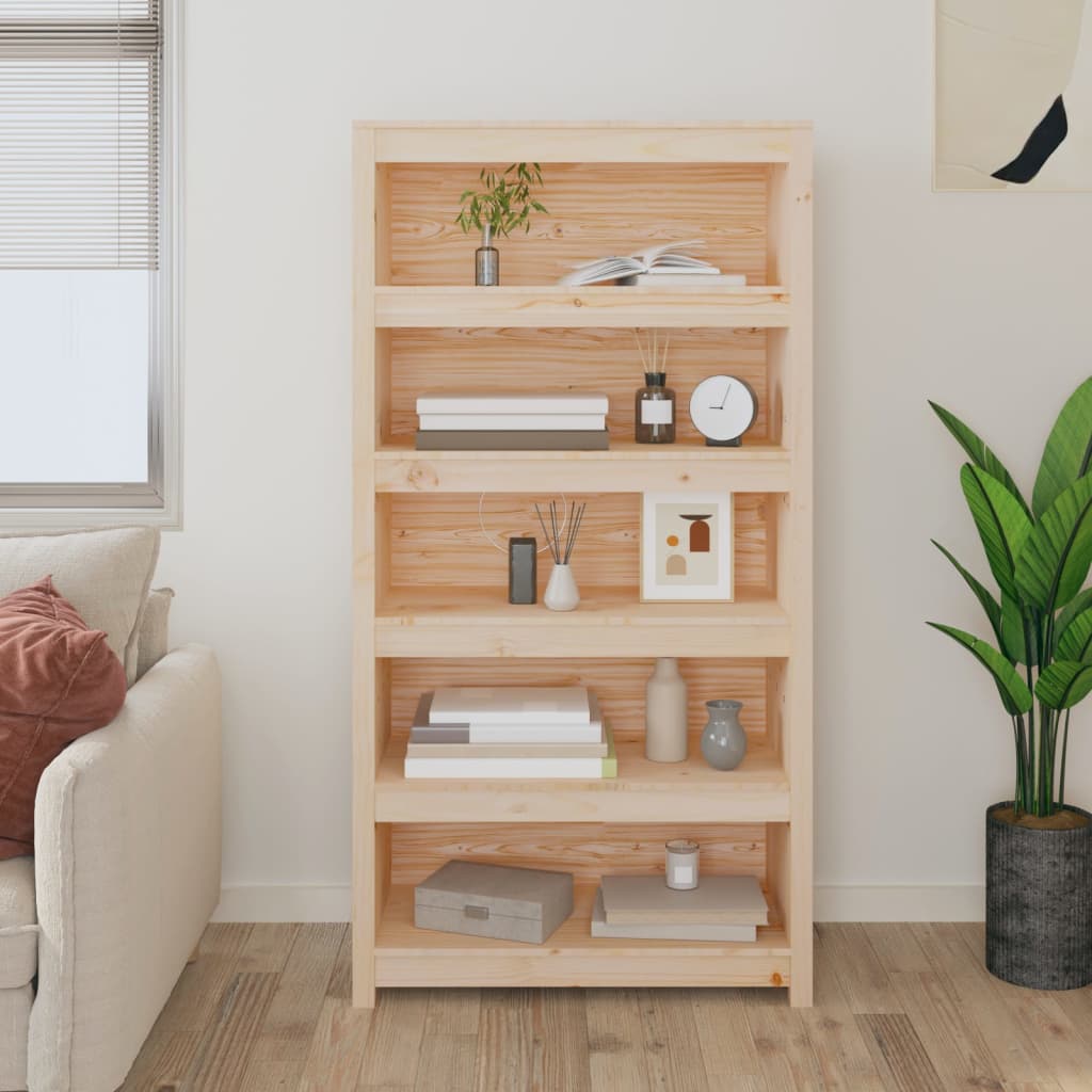 VidaXL Boekenkast 80x35x154 cm massief grenenhout