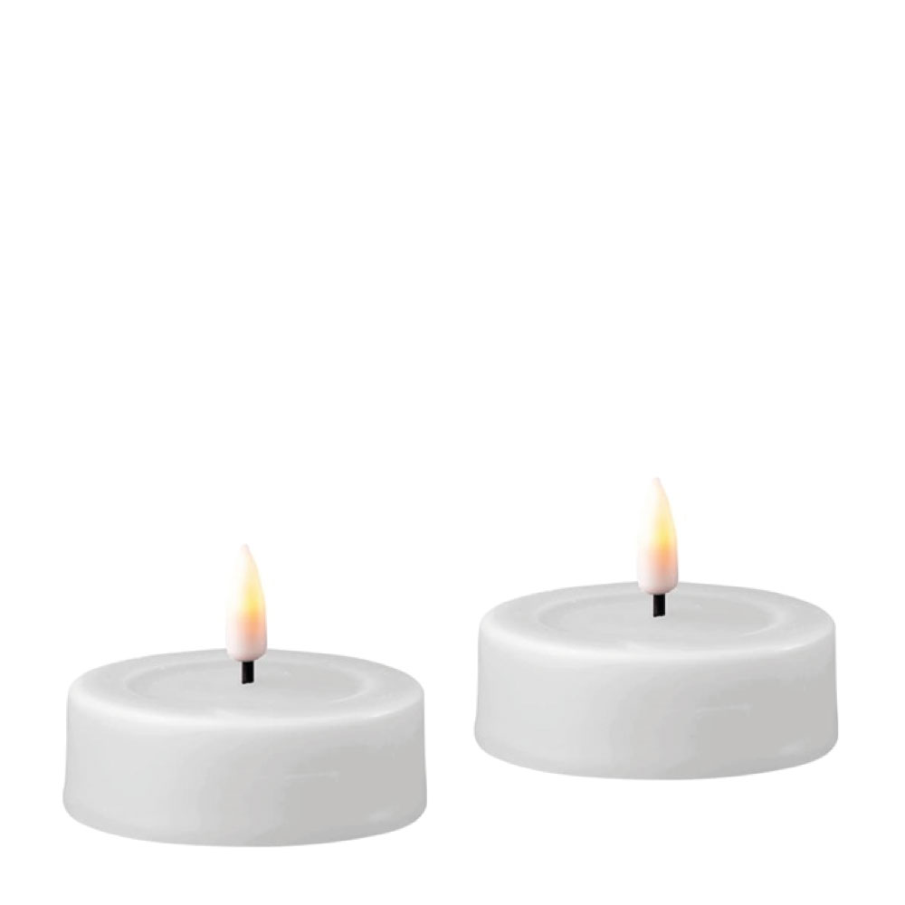 Deluxe Homeart  waxinelicht jumbo - set van 2 - 6.1 x 2.5 cm