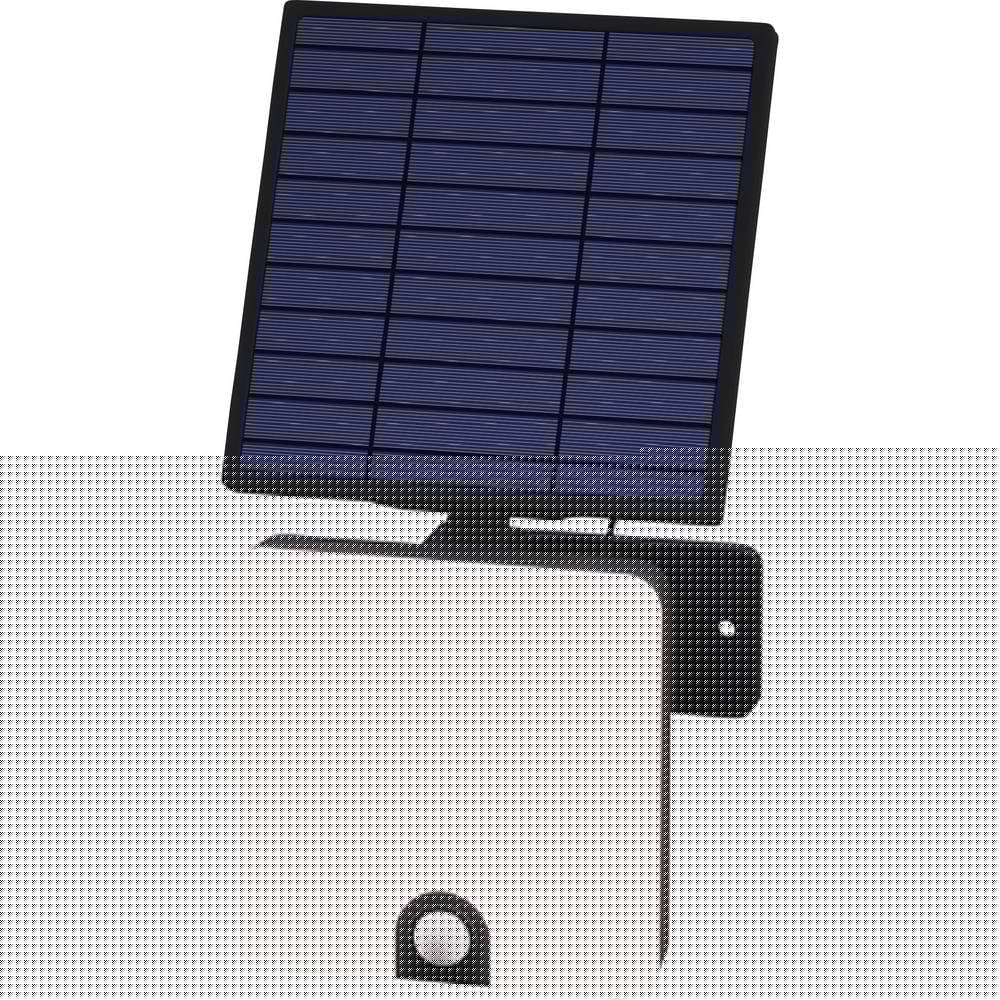 Müller-Licht Solata 21600068 LED-buitenschijnwerper, Wandlamp op zonne-energie 12 W Koudwit